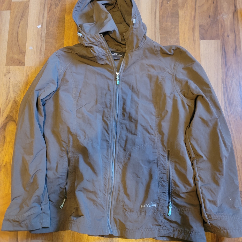Womens Eddie Baur Brown Hooded Jacket XXL